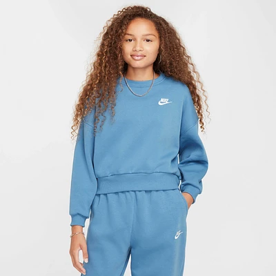 Nike Sportswear Club Fleece Girls' Boxy Crew-Neck Sweatshirt