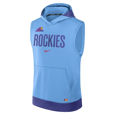 Colorado Rockies Authentic Collection City Connect Men’s Nike Dri-FIT MLB Sleeveless Pullover Hoodie