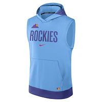 Colorado Rockies Authentic Collection City Connect Men’s Nike Dri-FIT MLB Sleeveless Pullover Hoodie