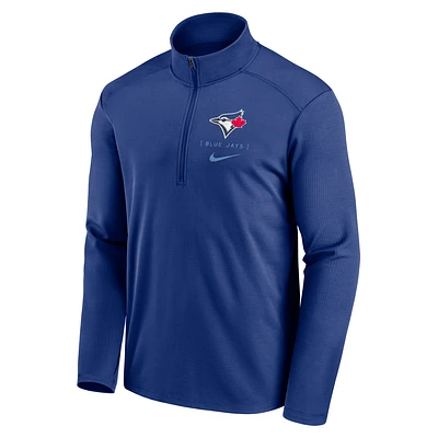 Toronto Blue Jays Franchise Logo Pacer Men's Nike Dri-FIT MLB 1/2-Zip Jacket