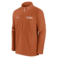 Texas Longhorns Sideline Coach Men's Nike College 1/2-Zip Hooded Jacket