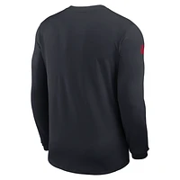 Houston Texans Sideline Coach Men's Nike Dri-FIT NFL Long-Sleeve Top