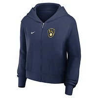 Milwaukee Brewers Women’s Nike MLB Full-Zip Hoodie