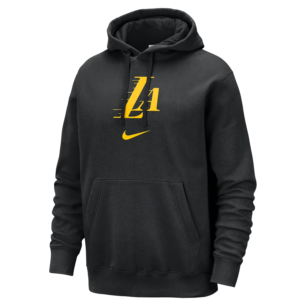 Los Angeles Lakers Club Fleece City Edition Men's Nike NBA Pullover Hoodie