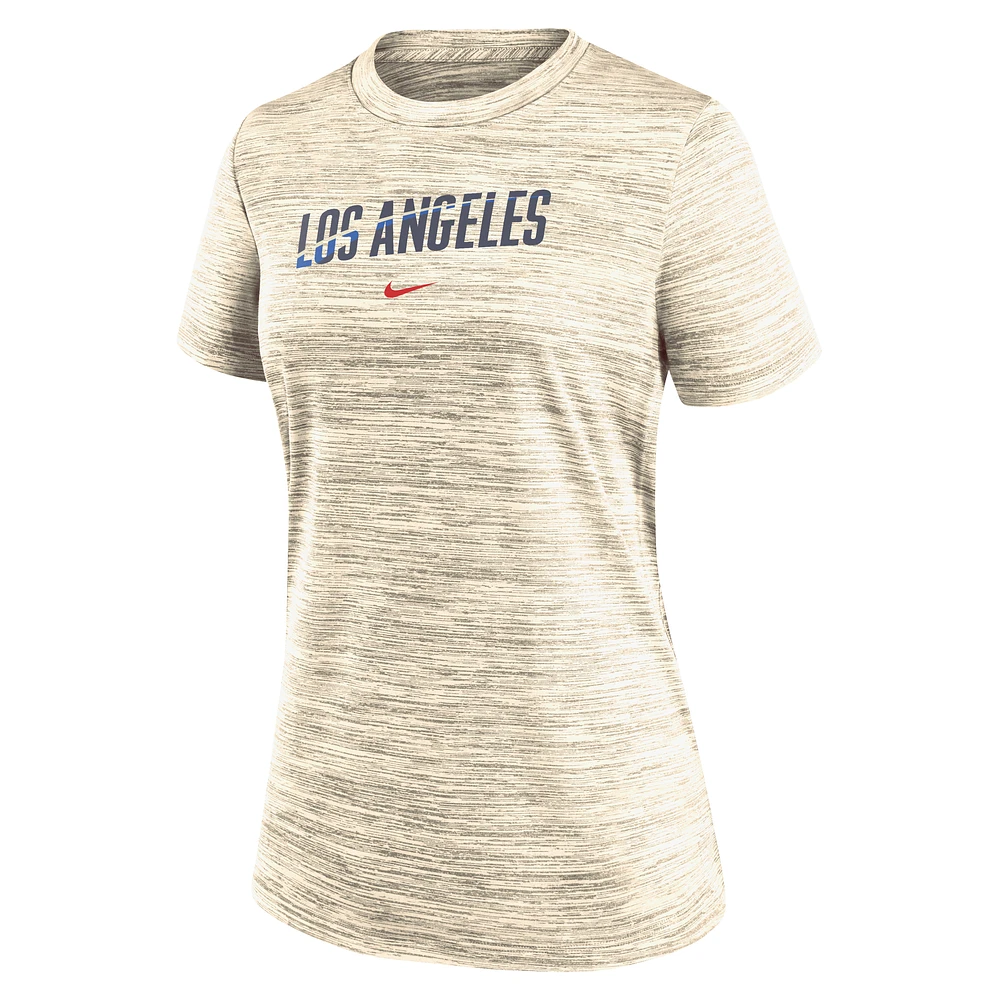 Los Angeles Dodgers Authentic Collection City Connect Practice Velocity Women's Nike Dri-FIT MLB T-Shirt