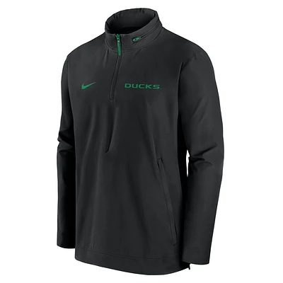 Oregon Ducks Sideline Coach Men's Nike College 1/2-Zip Hooded Jacket