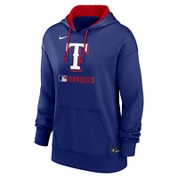 Texas Rangers Authentic Collection Women's Nike Therma MLB Pullover Hoodie