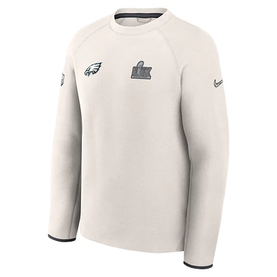 Philadelphia Eagles Super Bowl LIX Opening Night Tech Fleece Men's Nike NFL Pullover Crew