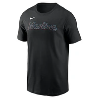 Miami Marlins Fuse Wordmark Men's Nike MLB T-Shirt