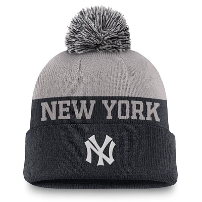 New York Yankees Rewind Peak Men's Nike MLB Cuffed Pom Beanie