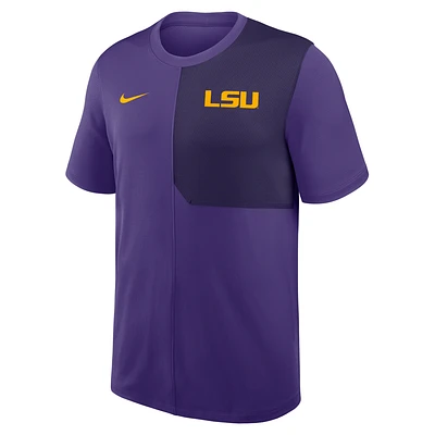 LSU Sideline Coach Men's Nike Dri-FIT College Top