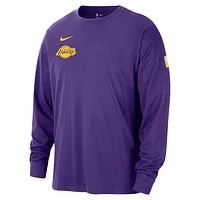 Los Angeles Lakers Courtside Men's Nike NBA Long-Sleeve Max90 T-Shirt