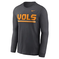 Tennessee Volunteers Volunteer State Smokey Grey Logo Men's Nike College Long-Sleeve T-Shirt