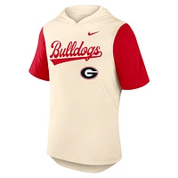 Georgia Bulldogs Baseball Script Men's Nike Dri-FIT College Hooded T-Shirt