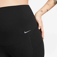 Nike Zenvy (M) Women's Gentle-Support High-Waisted 7/8 Leggings with Pockets (Maternity)