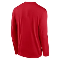 Washington Nationals Authentic Collection Practice Men's Nike Dri-FIT MLB Long-Sleeve T-Shirt