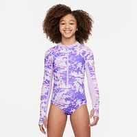 Nike Swim Big Kids' (Girls') Long-Sleeve One-Piece Swimsuit