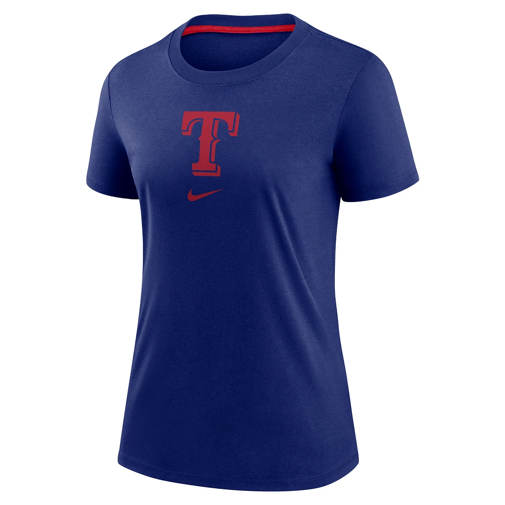 Texas Rangers Authentic Collection Early Work Women's Nike MLB T-Shirt