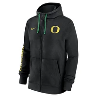 Oregon Ducks Sideline Team Issue Men's Nike College Full-Zip Hoodie