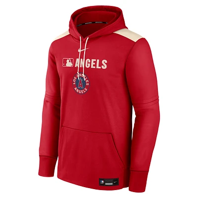 Los Angeles Angels Authentic Collection City Connect Men's Nike Therma MLB Pullover Hoodie