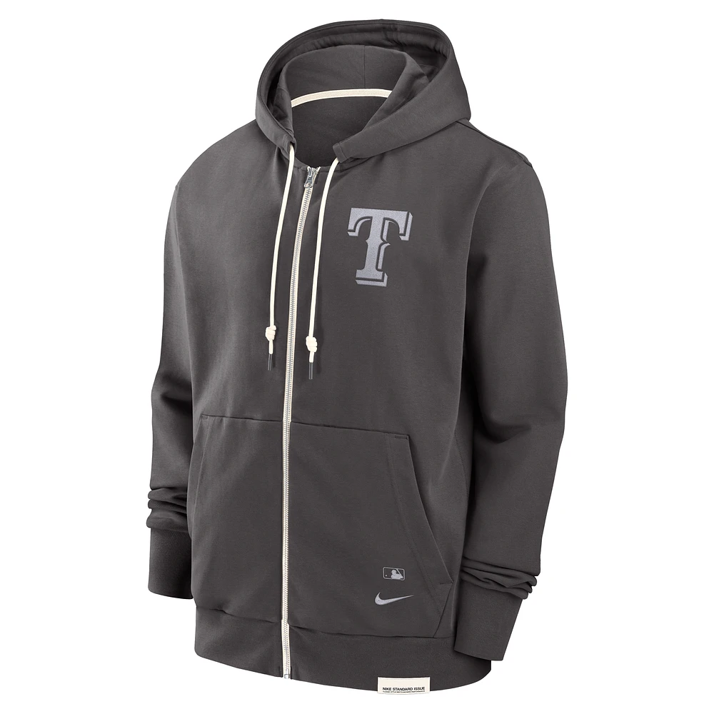 Texas Rangers Travel Player Men's Nike Dri-FIT MLB Full-Zip Hoodie