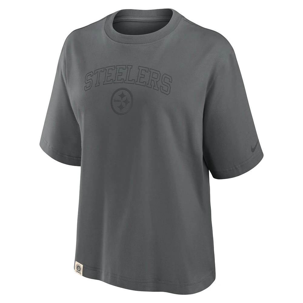 Pittsburgh Steelers Arch Boxy Women's Nike NFL T-Shirt
