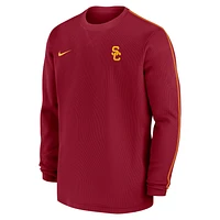 USC Trojans Sideline Coach Men's Nike College Long-Sleeve Top