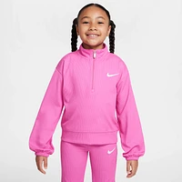 Nike Game, Swoosh, Match! Baby Quarter-Zip Ribbed Top and Leggings Set