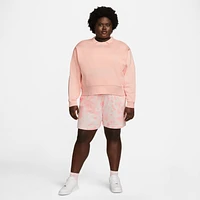 Nike Sportswear Women's High-Waisted Jersey Cloud-Dye Shorts (Plus Size)