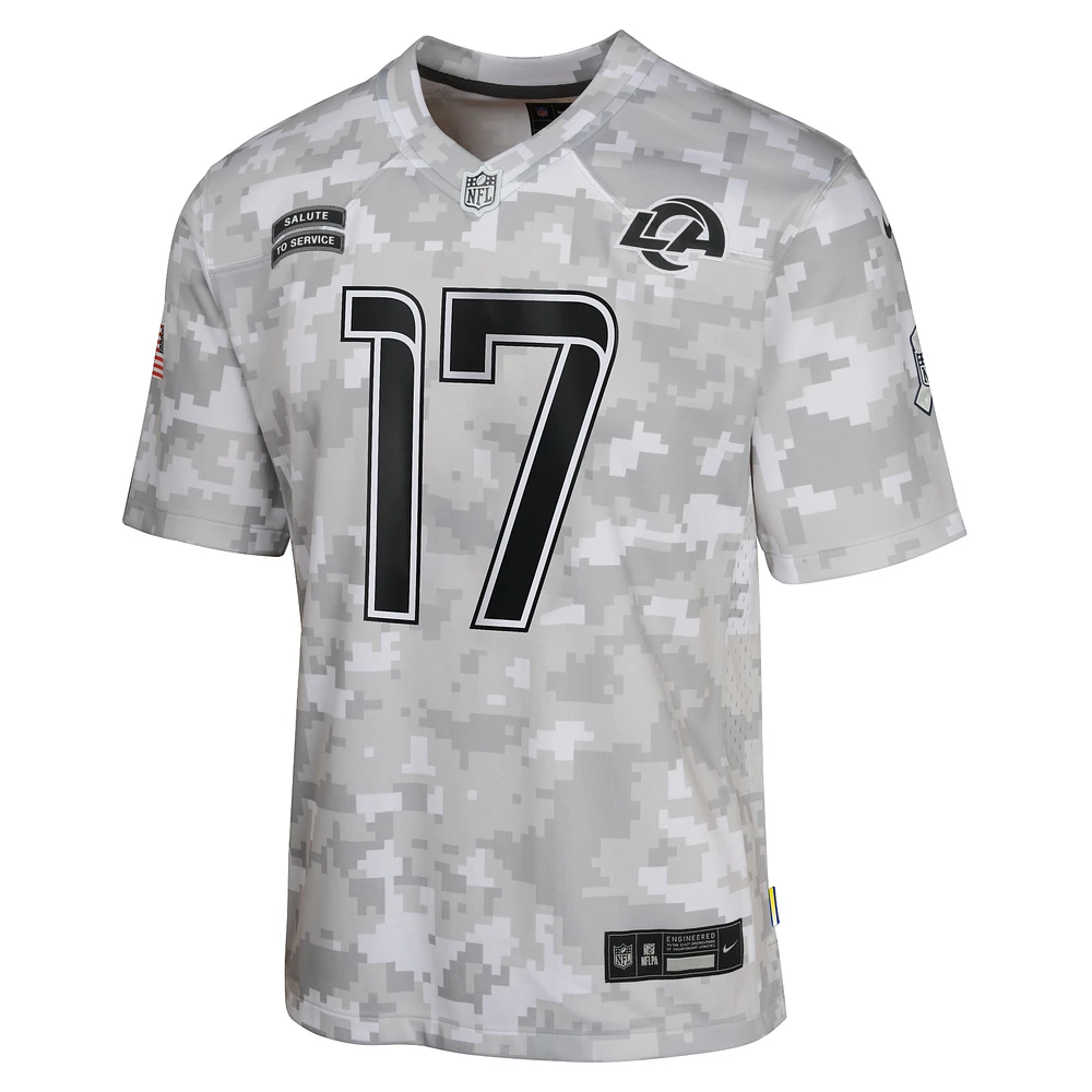 Puka Nacua Los Angeles Rams Salute to Service Big Kids' Nike Dri-FIT NFL Limited Jersey