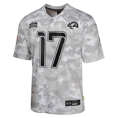 Puka Nacua Los Angeles Rams Salute to Service Big Kids' Nike Dri-FIT NFL Limited Jersey