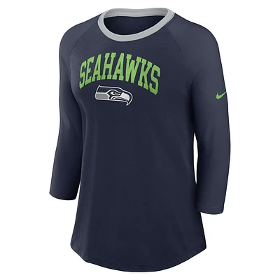 Seattle Seahawks Women's Nike NFL 3/4-Sleeve T-Shirt