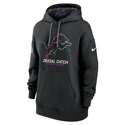 Detroit Lions Crucial Catch Club Women's Nike NFL Pullover Hoodie