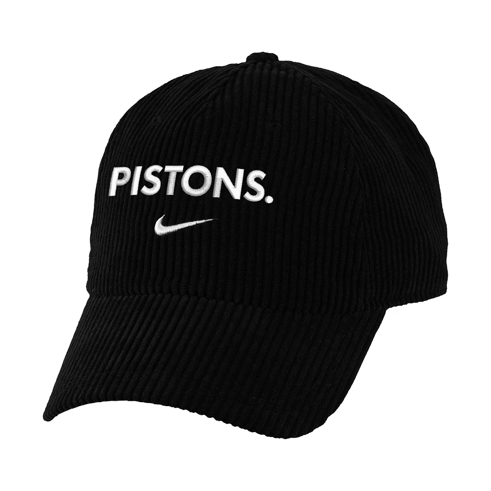 Detroit Pistons Icon Edition Nike NBA Corduroy Campus Cap