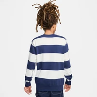 Nike Club Fleece Men's Striped Heavyweight French Terry Crew