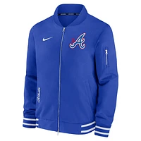 Atlanta Braves Authentic Collection City Connect Game Time Men's Nike MLB Full-Zip Bomber Jacket