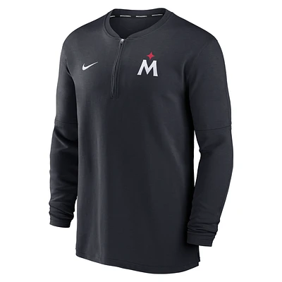 Minnesota Twins Authentic Collection Game Time Men's Nike Dri-FIT MLB 1/2-Zip Long-Sleeve Top