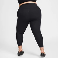 Nike Zenvy Rib Women's Gentle-Support High-Waisted 7/8 Leggings (Plus Size)