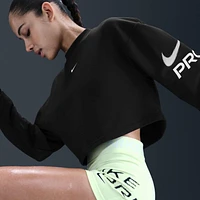 Nike Pro Women's Dri-FIT Loose Crew-Neck French Terry Sweatshirt