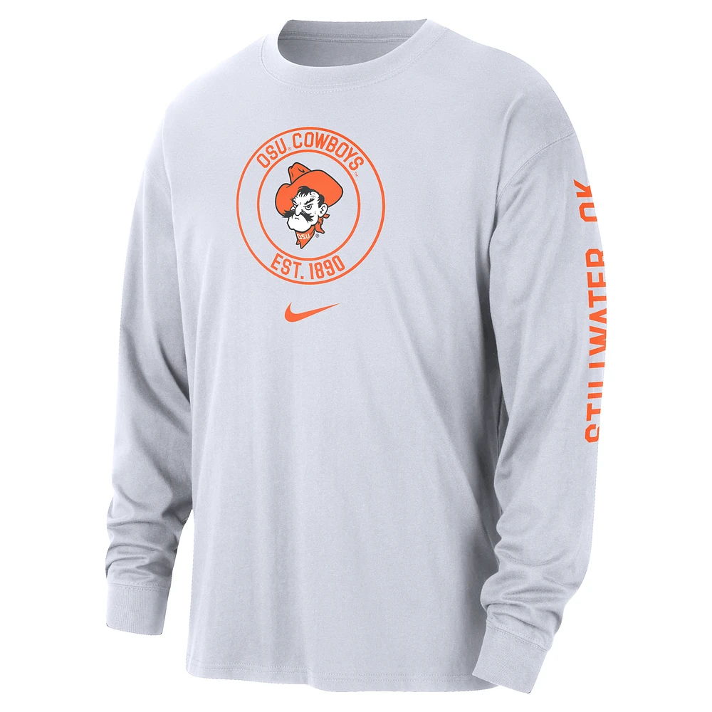 Oklahoma State Max90 Men's Nike College Long-Sleeve T-Shirt