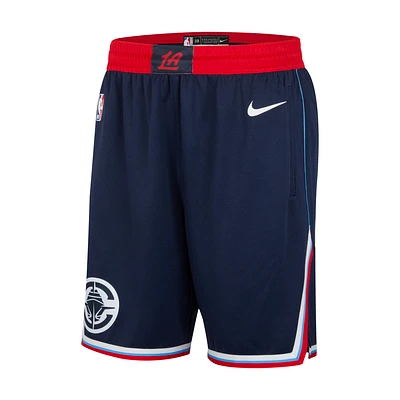 LA Clippers 2024/25 Swingman Icon Edition Big Kids' Nike Dri-FIT NBA Replica Shorts