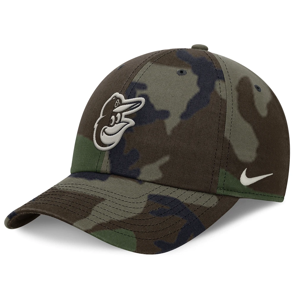 Baltimore Orioles Camo Club Men's Nike MLB Adjustable Hat