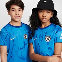 Chelsea FC Academy Pro Big Kids' Nike Dri-FIT Soccer Short-Sleeve Pre-Match Top