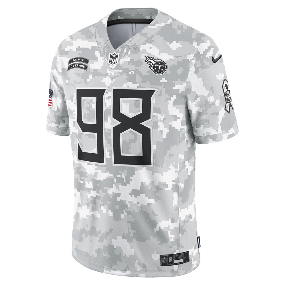 Jeffery Simmons Tennessee Titans Salute to Service Men's Nike Dri-FIT NFL Limited Jersey