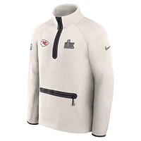 Kansas City Chiefs Super Bowl LIX Opening Night Tech Fleece Men's Nike NFL 1/2-Zip Top