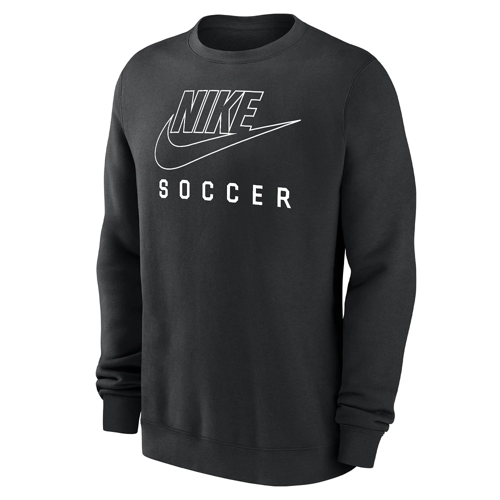 Nike Swoosh Club Fleece Men's Soccer Pullover Crew-Neck Sweatshirt