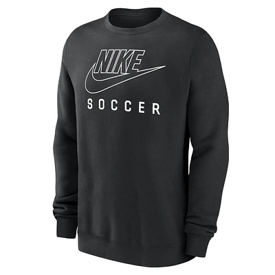 Nike Swoosh Club Fleece Men's Soccer Pullover Crew-Neck Sweatshirt