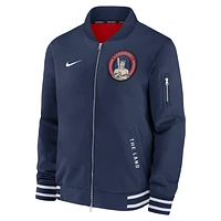 Cleveland Guardians Authentic Collection City Connect Men's Nike MLB Full-Zip Bomber Jacket
