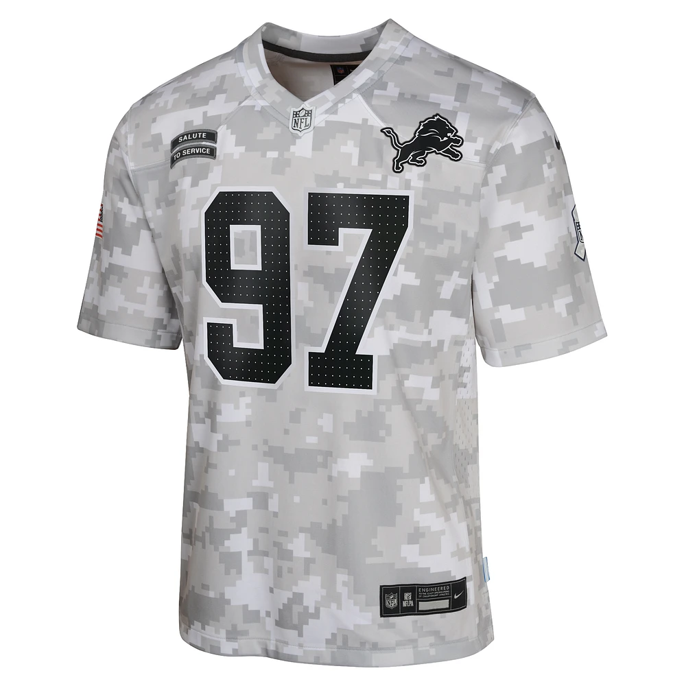 Aidan Hutchinson Detroit Lions Salute to Service Big Kids' Nike Dri-FIT NFL Limited Jersey