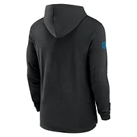 Carolina Panthers Sideline Men's Nike Dri-FIT NFL Long-Sleeve Hooded Top